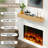Fireplace Mantel, Wood Floating Fireplace Shelves-106364598-106364601