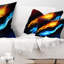 Feu et eau - Coussin décoratif imprimé abstrait-29866052-89810787