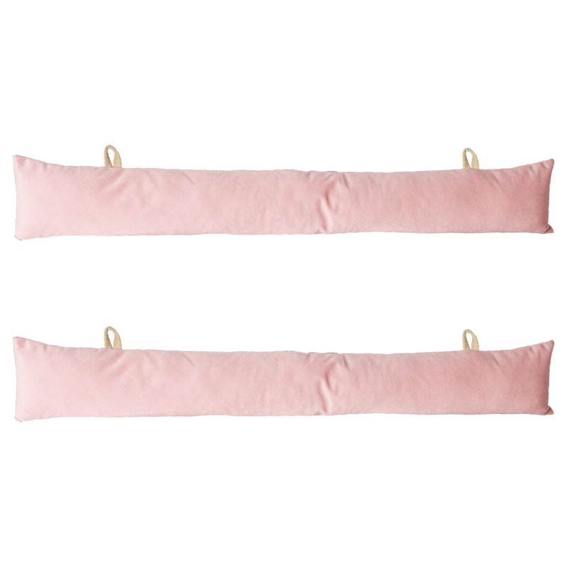 Velvet Draft Excluder, Pink
