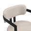 Upholstered Dining Chairs Set of 2 Fabric Armchairs Seating and Sturdy Metal Frame for Modern Elegance-65259715