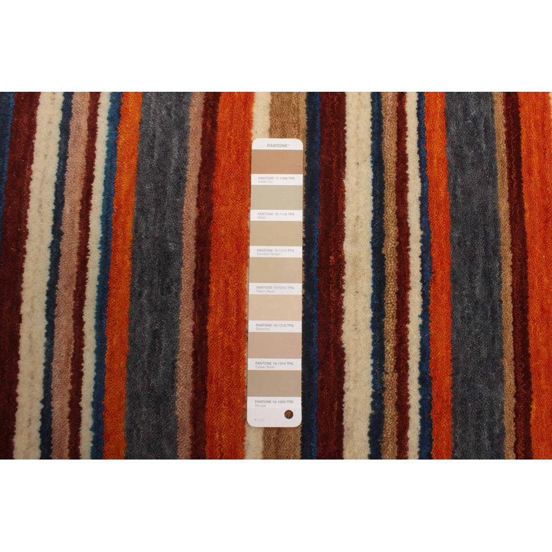 Tapis brun Indo Gabbeh 2 pi 9 po x 9 pi 9 po