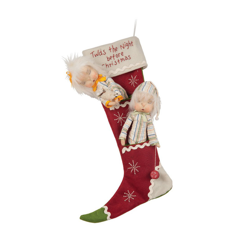 Chaussette de Noël Dilly & Dally Gathered Traditions Joe Spencer