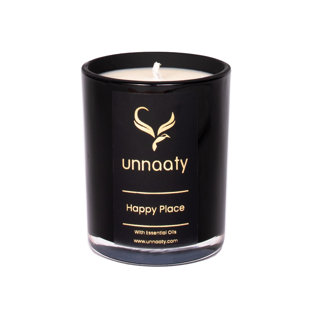 Citrus, Lemon, Geranium, Patchouli And Orange Scented Jar Candle with Glass Holder