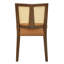 Ensemble de 2 chaises en rotin sans accoudoirs (noyer + caramel)-627578301