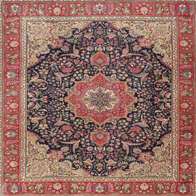 Tapis oriental rouge / brun / noir