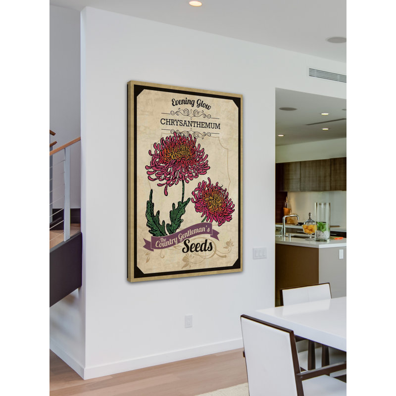 Chrysanthemum Flower Packet Canvas Print, 18" x 26"