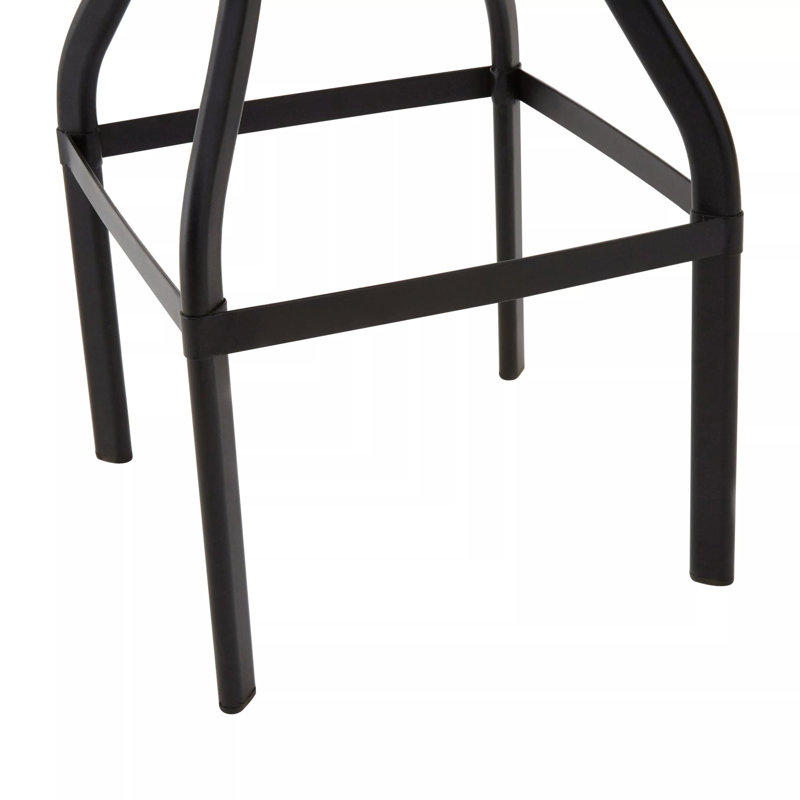 Sevilla Adjustable Height Counter Stool with Metal Frame, Brown