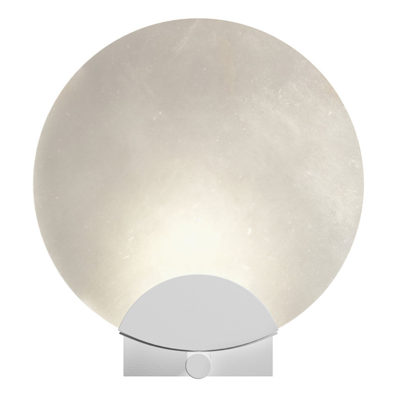 Callisto Steel Armed Wall Sconce, White
