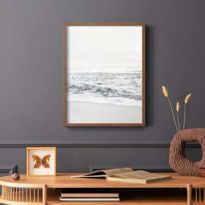 «Gentle Tides II», reproduction encadrée - bois massif