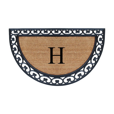 Vanslyke Non-Slip Doormat for Outdoor Entrance Front Door Mat 48" x 30" Semicircular