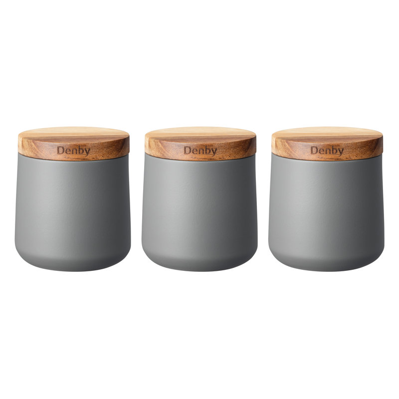 Denby Storage Canister, Mixed, Grey