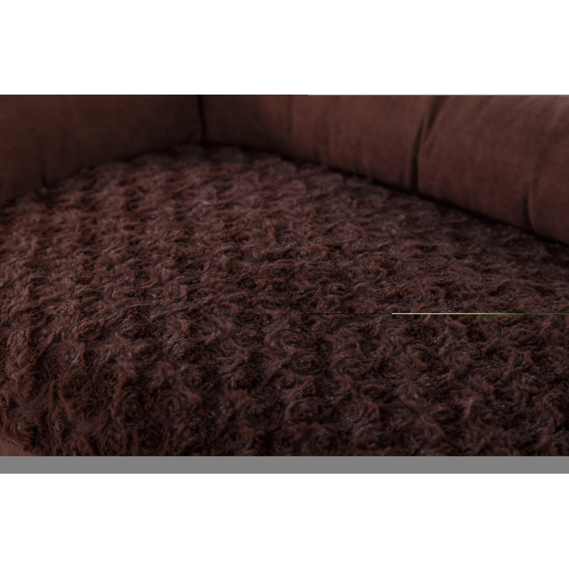Coussin de lit pour chien Gaddy, Marron, Petit (l 14,96 po x P 20,47 po H 5,91 po)