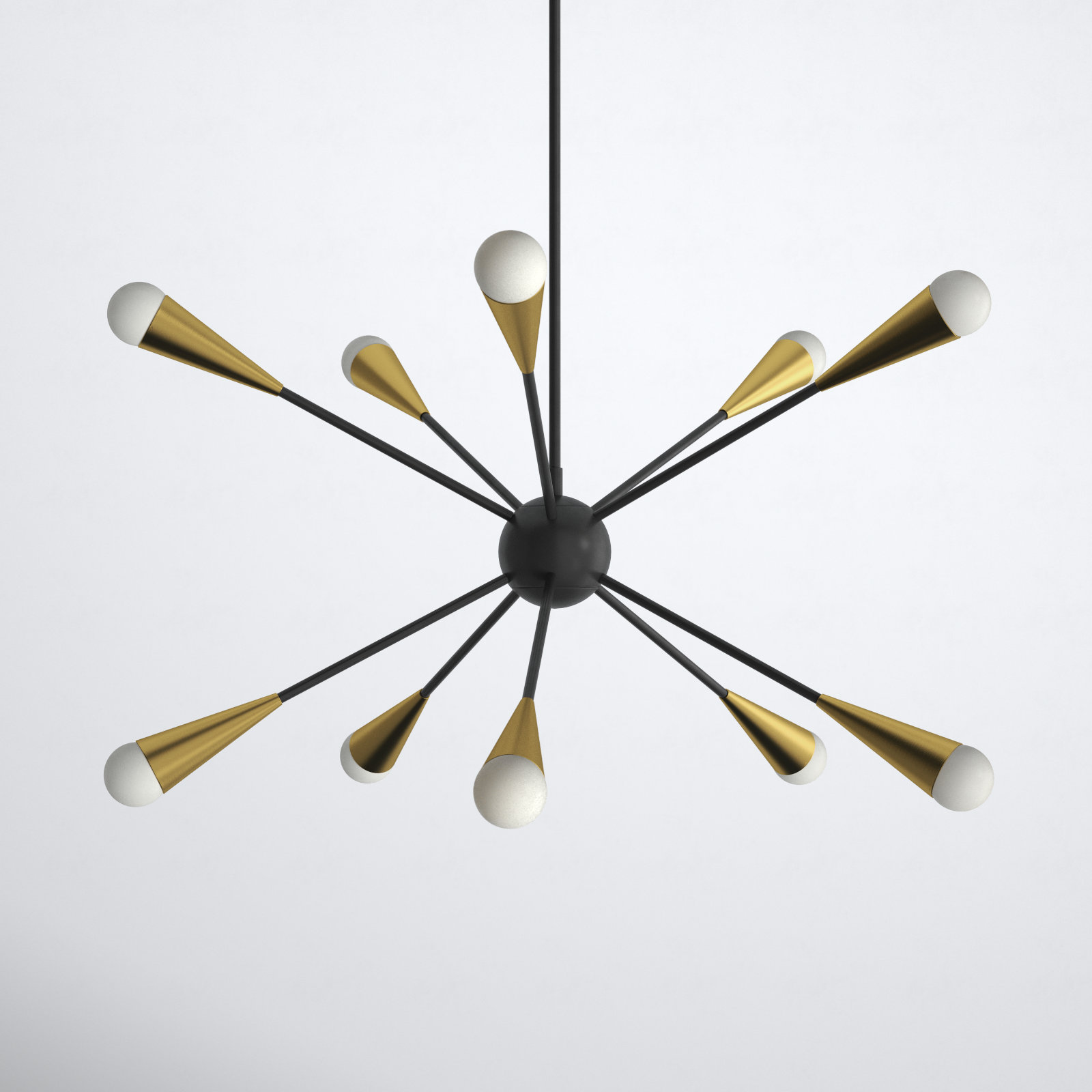 Addley Chandelier, Midnight Black, 12 Lights
