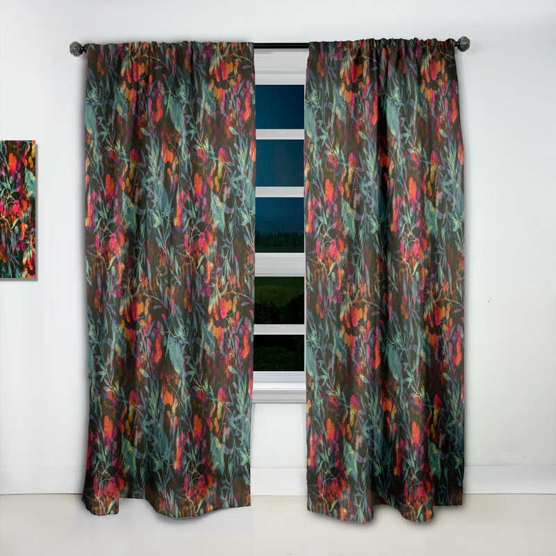 Rideau en lin / polyester, L 52 po x L 90 po