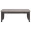 Erskin Dark Grey Upholstered Dining Bench