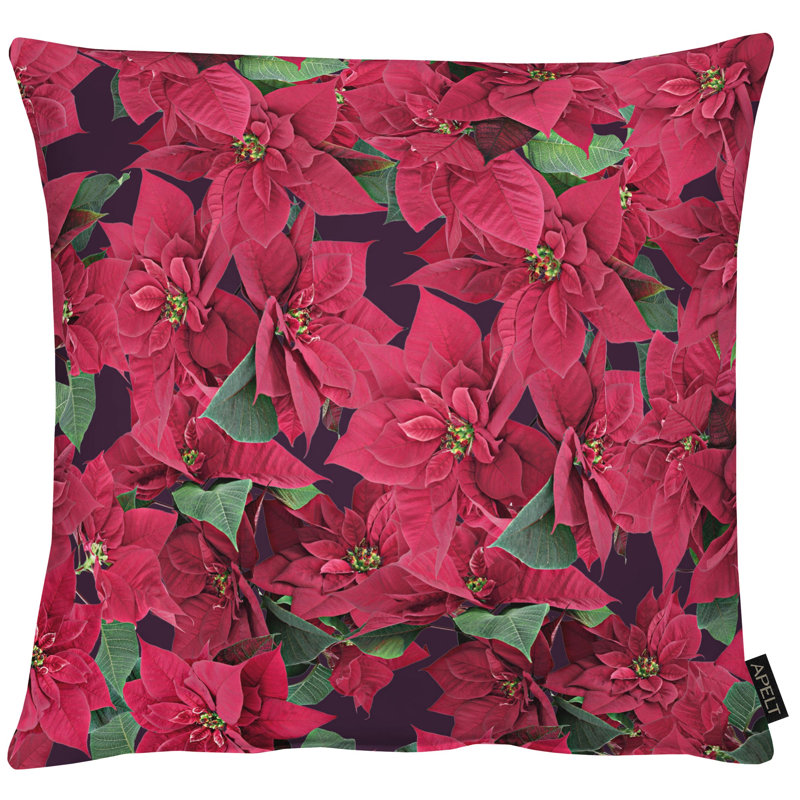 Square Cushion, Red, 48cm H x 48cm W x 5cm D