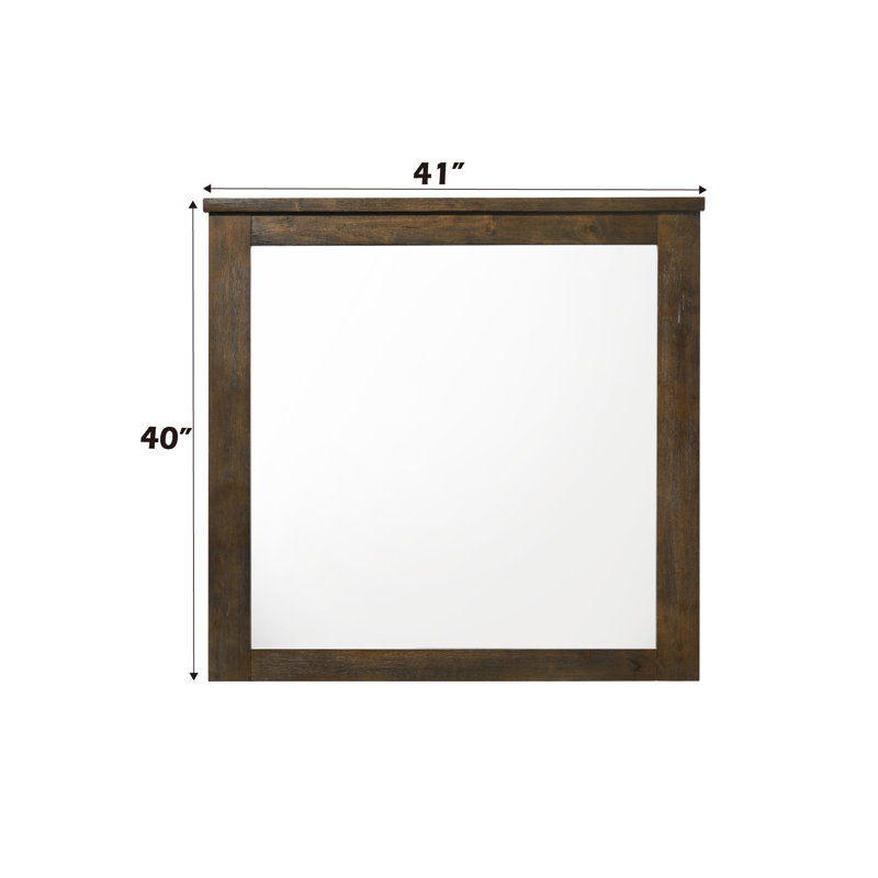 Miroir à finition chêne Merrilee (miroir inclus seulement)