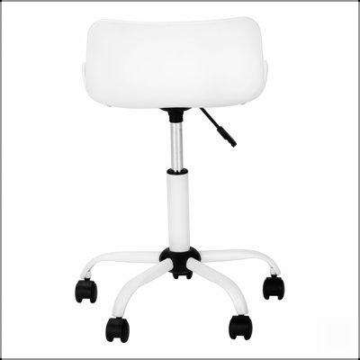 Chaise de bureau ergonomique pivotante à hauteur réglable pour enfants, conception moderne avec siège rembourré et support pour le bas du dos
