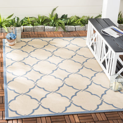 Tapis d'intérieur / extérieur à motif géométrique Adler
