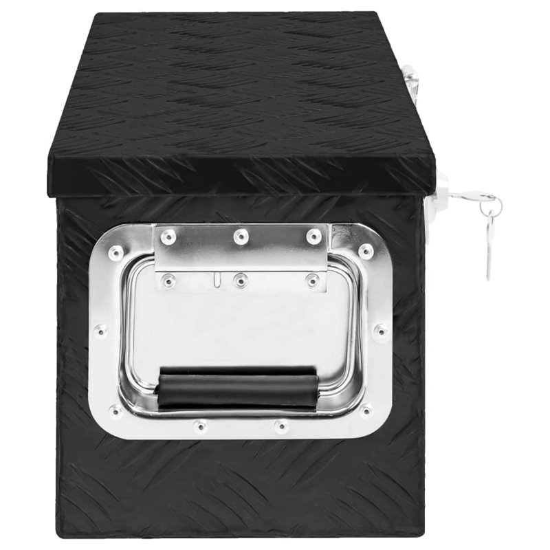 VidaXL Decorative Bin, Black, 23.5cm H x 60cm W x 23cm D