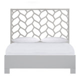 Silas King Platform Bed, Light Blue
