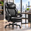 Grand et grand fauteuil de bureau 800 lb, fauteuil de direction avec appui-tête réglable, siège extra large à haut dossier, similicuir robuste pour le bureau, grand fauteuil de bureau confortable-846626508