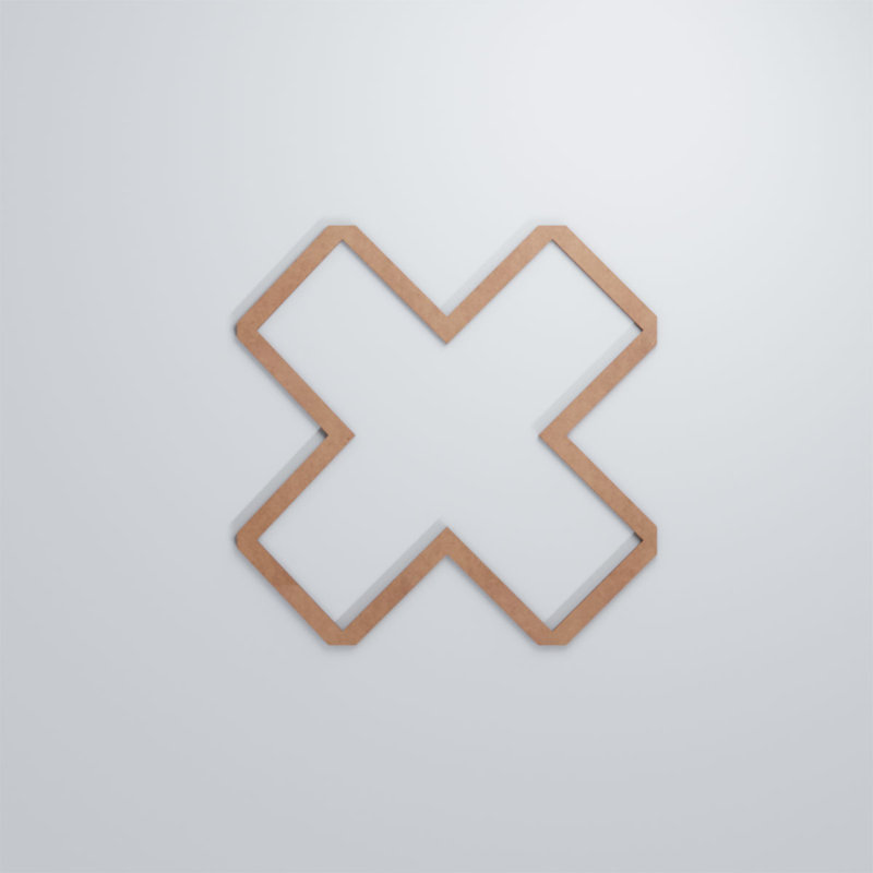 Panneaux muraux décoratifs en bois Fowler, H 15 3/8 po x l 15 3/8 po x P 1/4 po, Qualité de peinture (bois)