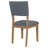 Kiarna Fabric Upholstered Dining Side Chair Brown