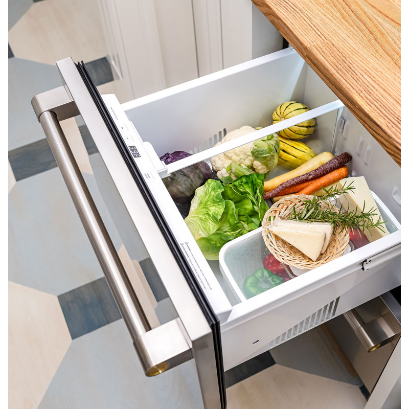 Monogram 24" Under Counter Double-Drawer Refrigerator, Minimalist