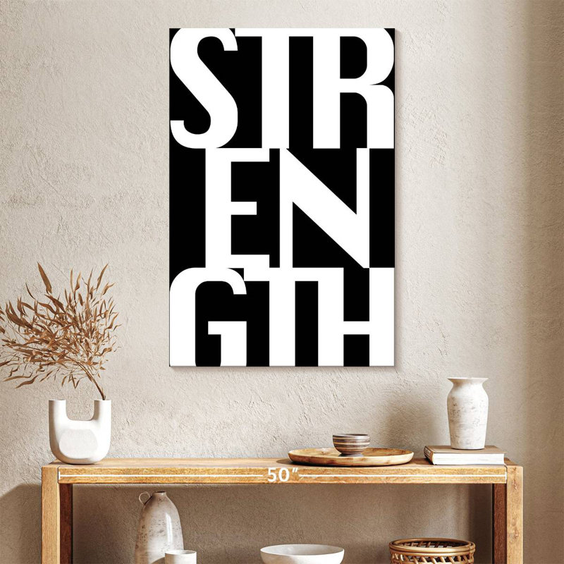 Sireci Strength Typography, 24" H x 16" W