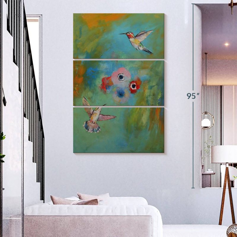 Brampt Hummingbirds, 74" H x 48" W