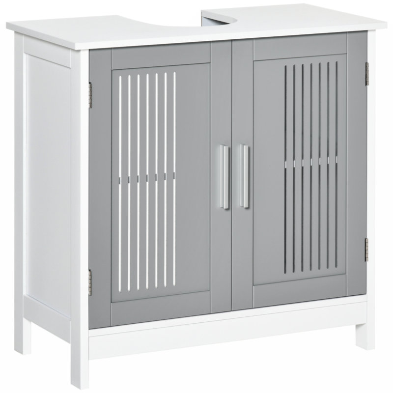 Nylae 23.5'' Bathroom Vanity with Top, White;Gray