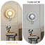 Ensemble de 2 appliques murales murales rondes blanches réglables pour l'intérieur avec abat-jour sphérique pour salon, couloir, chambre à coucher, chevet et salle à manger (ensemble de 2)