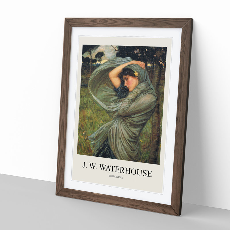 Boreas by Pierre-Auguste Renoir - Picture Frame Art Prints, 36cm H x 27cm W x 2cm D, Walnut