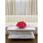Magenta Orchids Centerpiece - Modern Pink Floral Arrangement In Glass Vase