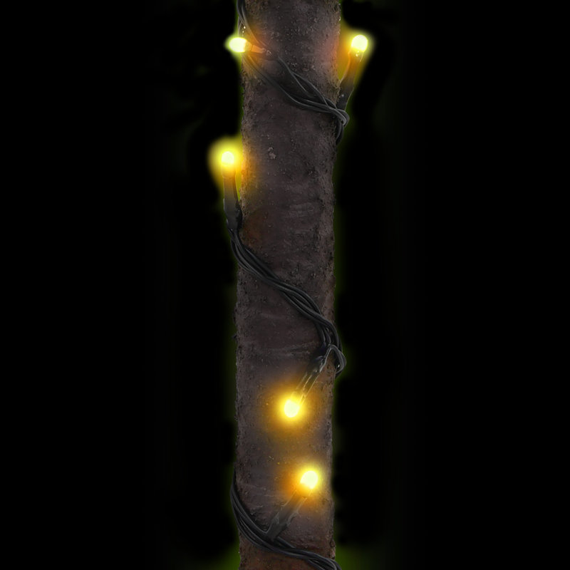 Lighted Artificial Tropical Christmas Tree, 3.94ft H x 1.15ft W x 1.15ft D