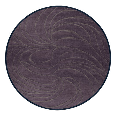 Machine Washable Abstract Purple Area Rug