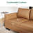 Abramson L-shaped Faux Leather Sectional Sofa