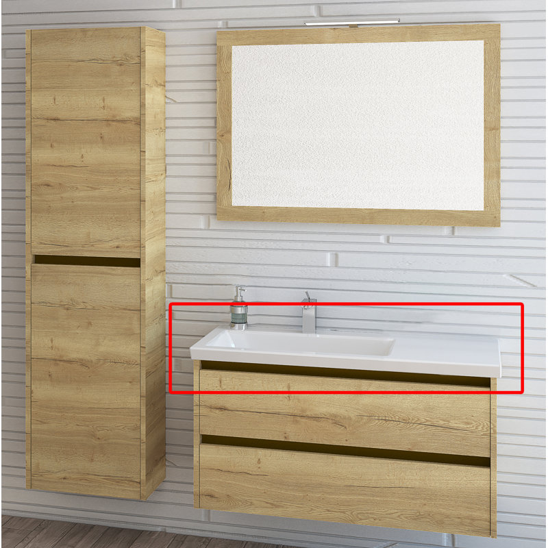 Pearl 845cm Ceramic Bathroom Vanity Top