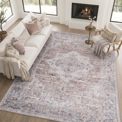 Tapis bleu Samiur Lyle