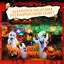 Décoration d'Halloween fantômes avec citrouilles
