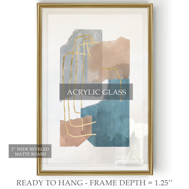 " Matter Dissolving II ", 18.5" H x 24.5" W x 1.5" D, Gold