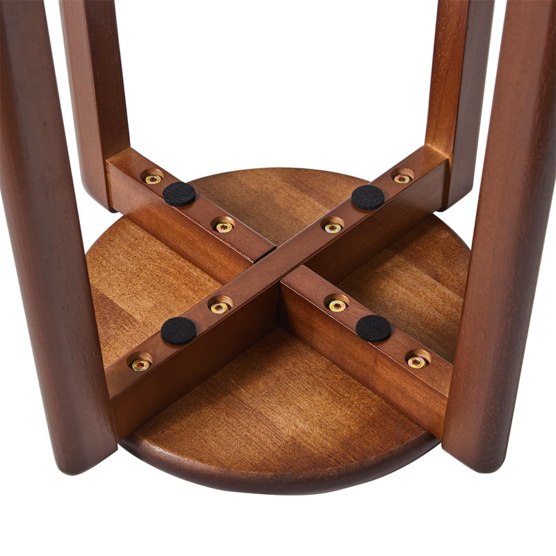 Solid + Manufactured Wood Accent Stool
