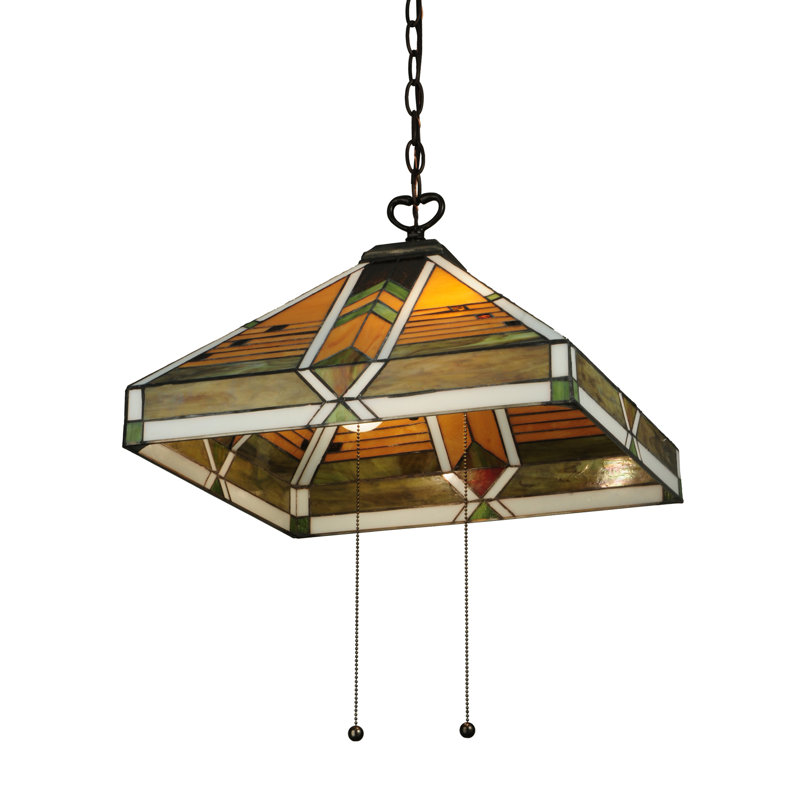 2 - Light Geometric Chandelier