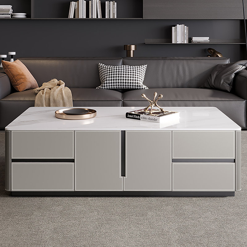 Table basse simple, H 16,5 po x L 59,1 po x l 31,5 po, Gris