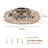 Ceiling-Mounted Jute Rope Fan Light Strip With 4 Bulbs, Dimmable, 7 Dlades, Reversible Dc Motor