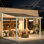 Pergola en aluminium avec auvent