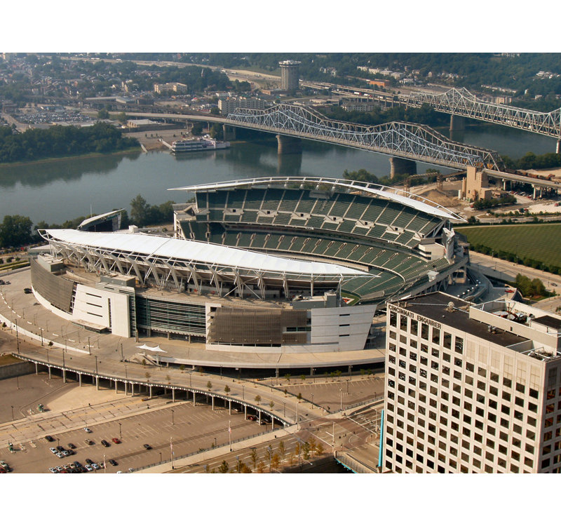 Paul Brown Stadium, 28" H x 37" W