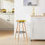 Igasho Counter Stool with Solid Wood Frame