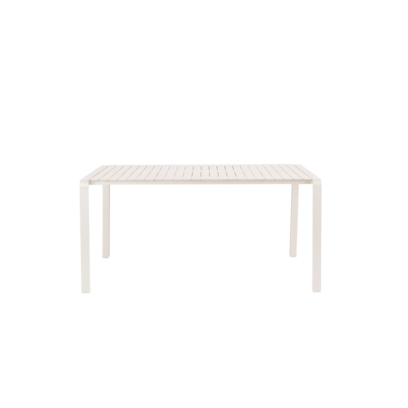 Outdoor Dining Table, White, 30"H x 84"W x 38"D